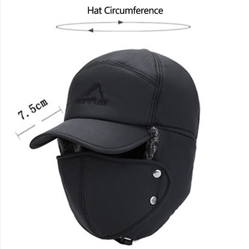 Winter Windproof Hat with Ear Flaps and Face Mask
