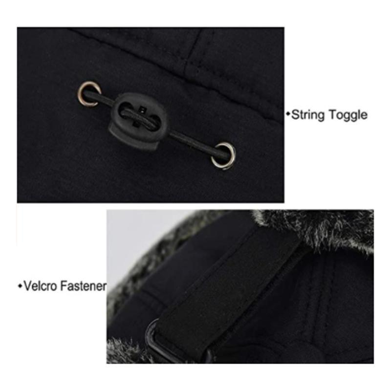 Winter Windproof Trapper Hat with Ear Flaps and Face Cover