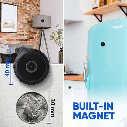 Wireless 1080P Mini Security Camera with Magnetic Mount