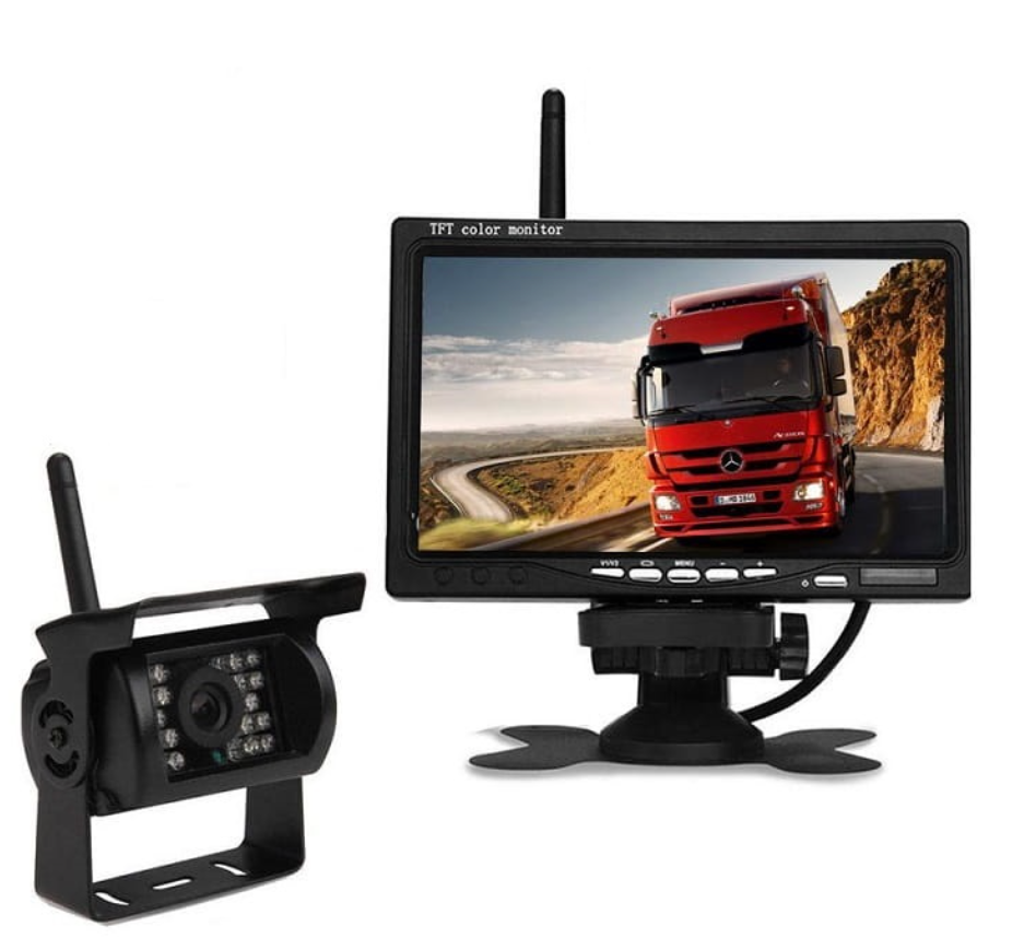 Wireless Backup Camera System with 7 Inch Monitor for Trailer Truck RV