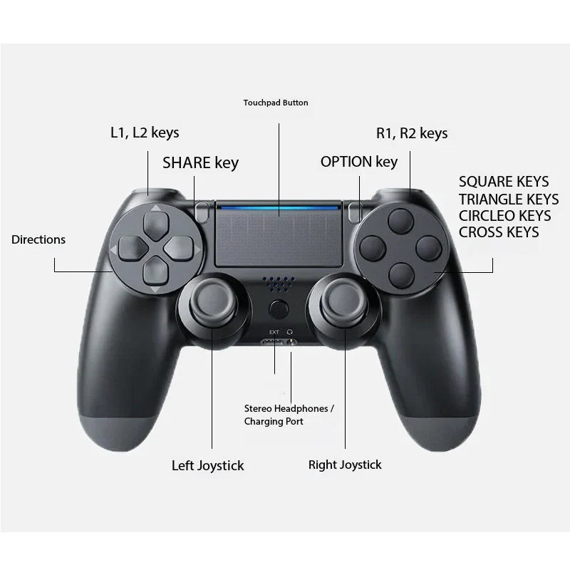 Wireless Bluetooth Game Controller for PS4 PC and Mobile