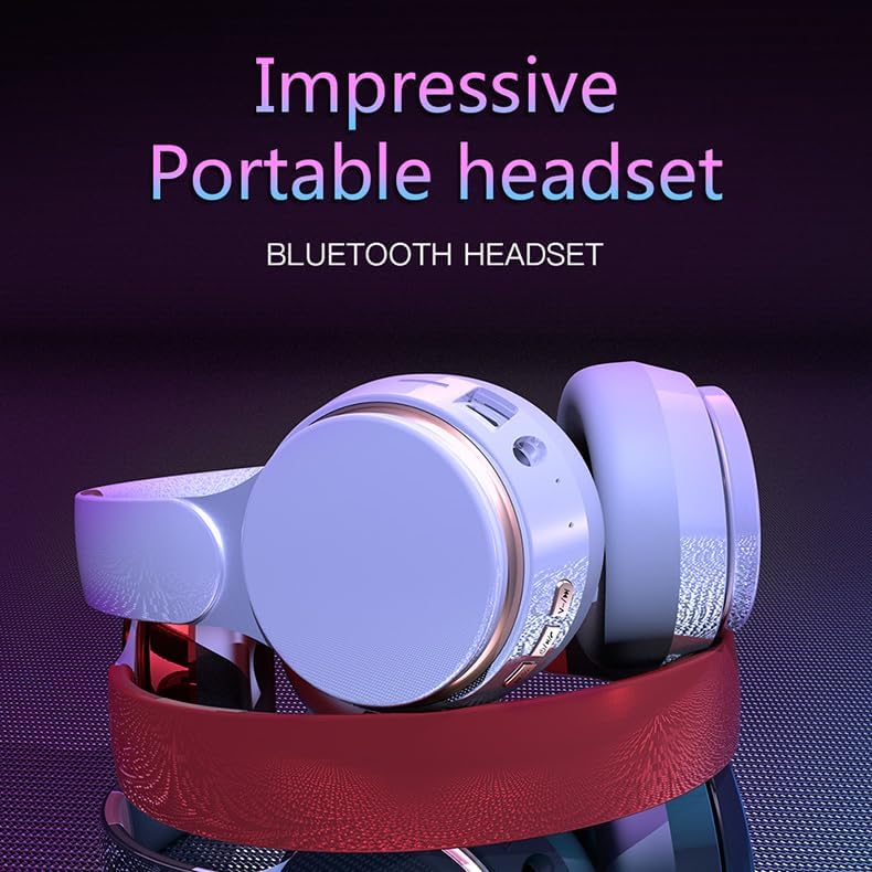 Wireless Bluetooth Over Ear Headphones with Padded Ear Cushions
