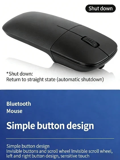 Wireless Bluetooth Silent Ergonomic Mouse with Adjustable DPI
