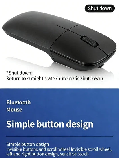 Wireless Bluetooth Silent Ergonomic Mouse with Adjustable DPI