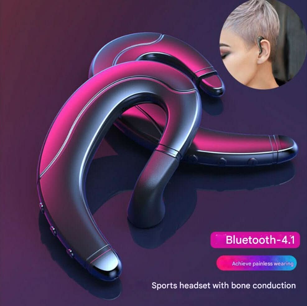 Wireless Bone Conduction Bluetooth Headset with Open Ear Design