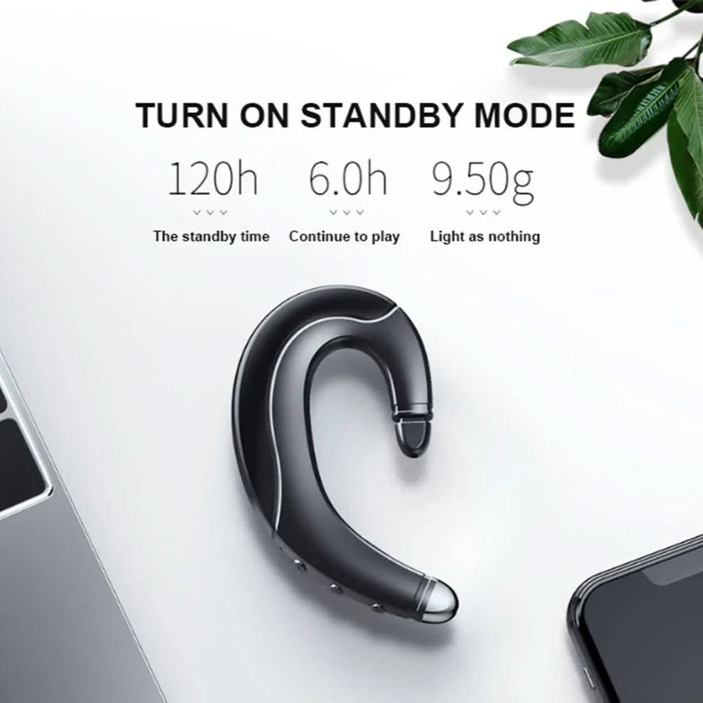 Wireless Bone Conduction Bluetooth Headset with Open Ear Design