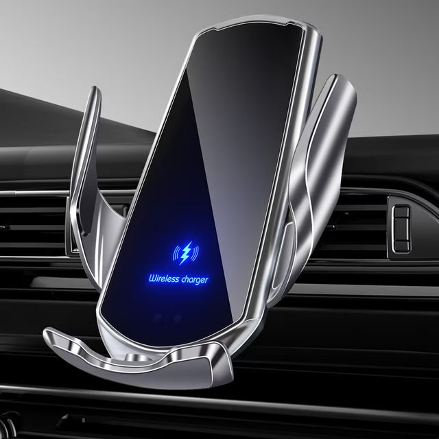 Wireless Fast Charging Car Phone Holder with Auto Clamping