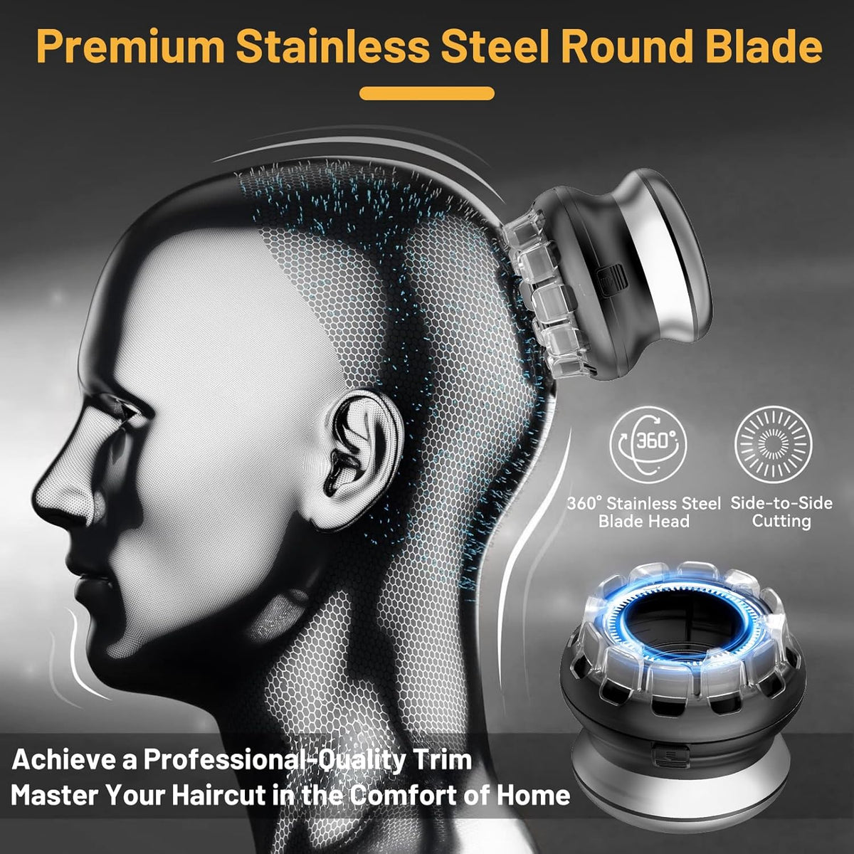Wireless Hair Clipper with Precision Trimmer USB Rechargeable
