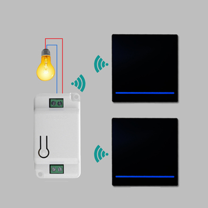 Wireless Remote Light Switch Kit with 30 Meter Range