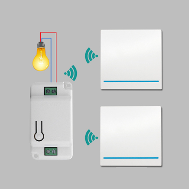Wireless Remote Light Switch Kit with 30 Meter Range