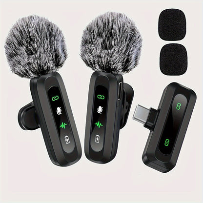 Wireless USB C Clip Microphone for Smartphone and Tablet