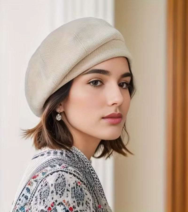 Women's Classic Soft Newsboy Cap One Size Breathable Hat