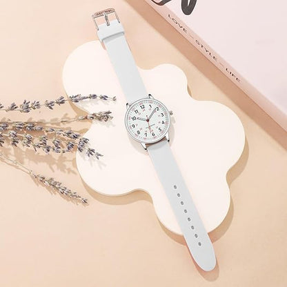 Women's Clip On Fob Watch with Waterproof Silicone Case