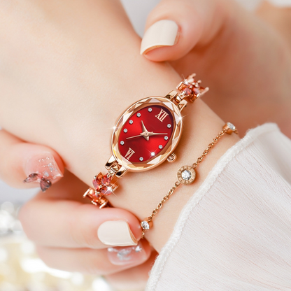 Women's Elegant Quartz Watch Waterproof Stainless Steel Dress Watch