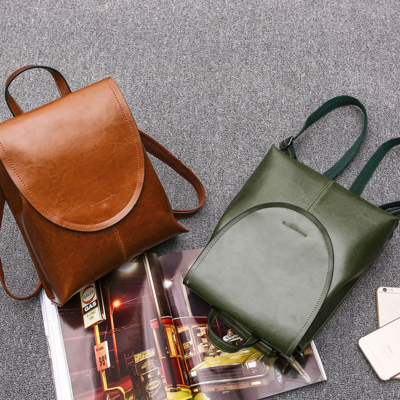 Women's Leather Backpack Stylish Everyday Travel Bag