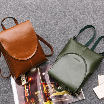 Women's Leather Backpack Stylish Everyday Travel Bag