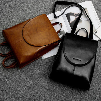 Women's Leather Backpack Stylish Everyday Travel Bag
