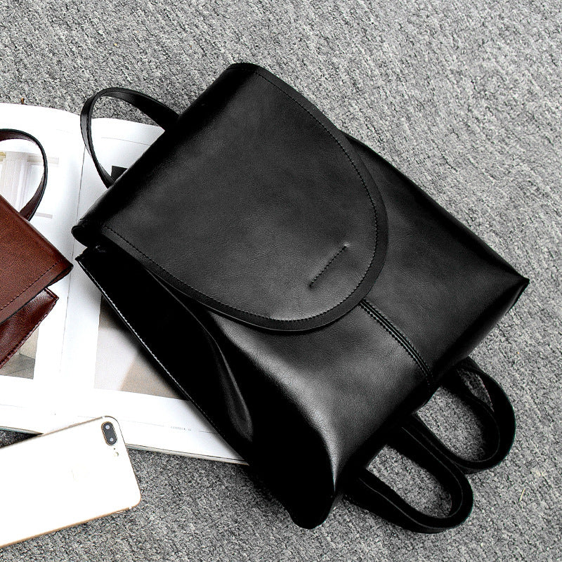 Women's Leather Backpack Stylish Everyday Travel Bag