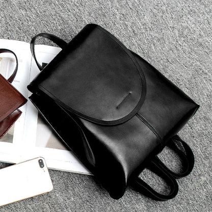 Women's Leather Backpack Stylish Everyday Travel Bag