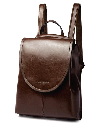 Women's Leather Backpack Stylish Everyday Travel Bag
