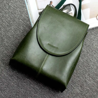 Women's Leather Backpack Stylish Everyday Travel Bag