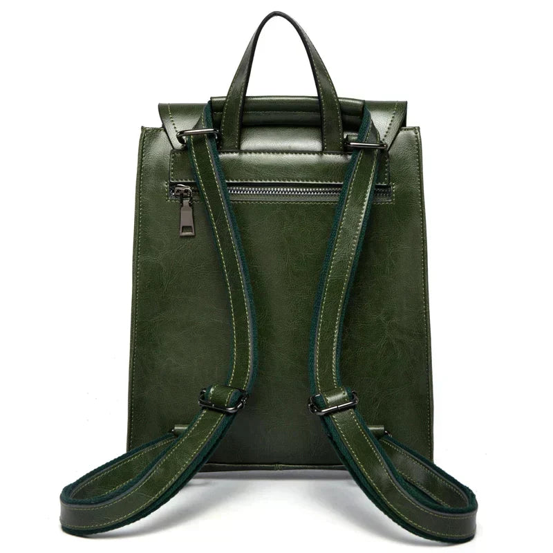 Women's Leather Backpack Stylish Everyday Travel Bag