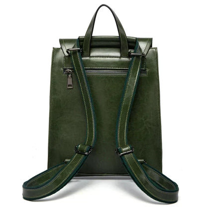 Women's Leather Backpack Stylish Everyday Travel Bag