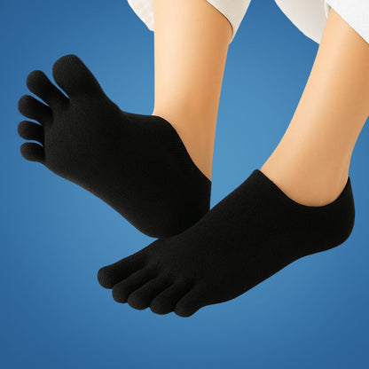 Women's No Show Toe Socks with Breathable Mesh and Anti Slip Fit