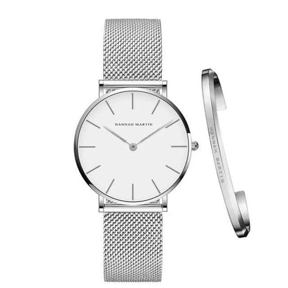 Women’s Stainless Steel Watch Adjustable Band 36mm Dial