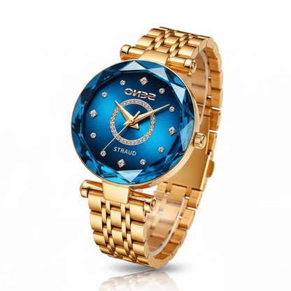 Women's Stainless Steel Watch with Gradient Dial