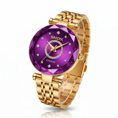 Women's Stainless Steel Watch with Gradient Dial