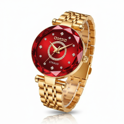 Women's Stainless Steel Watch with Gradient Dial