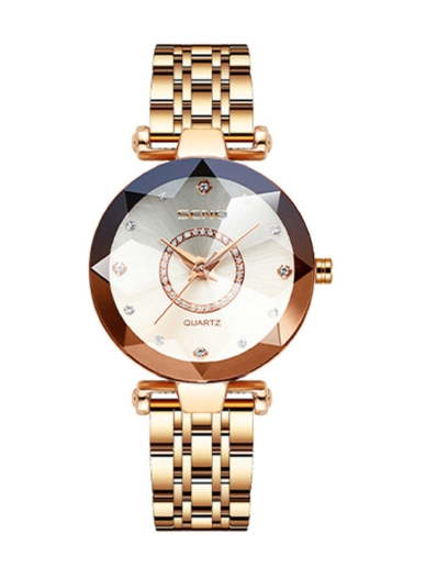 Women's Stainless Steel Watch with Gradient Dial