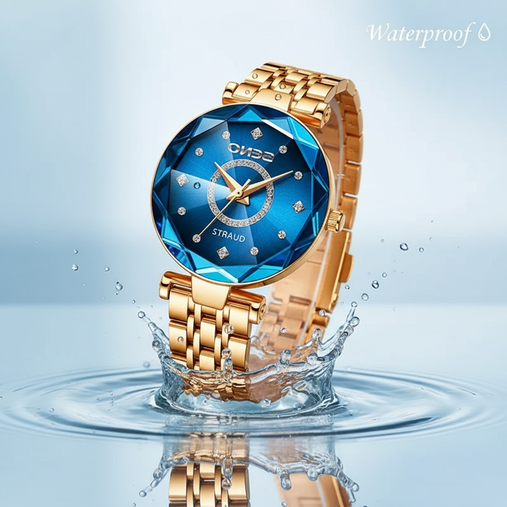 Women's Stainless Steel Watch with Gradient Dial