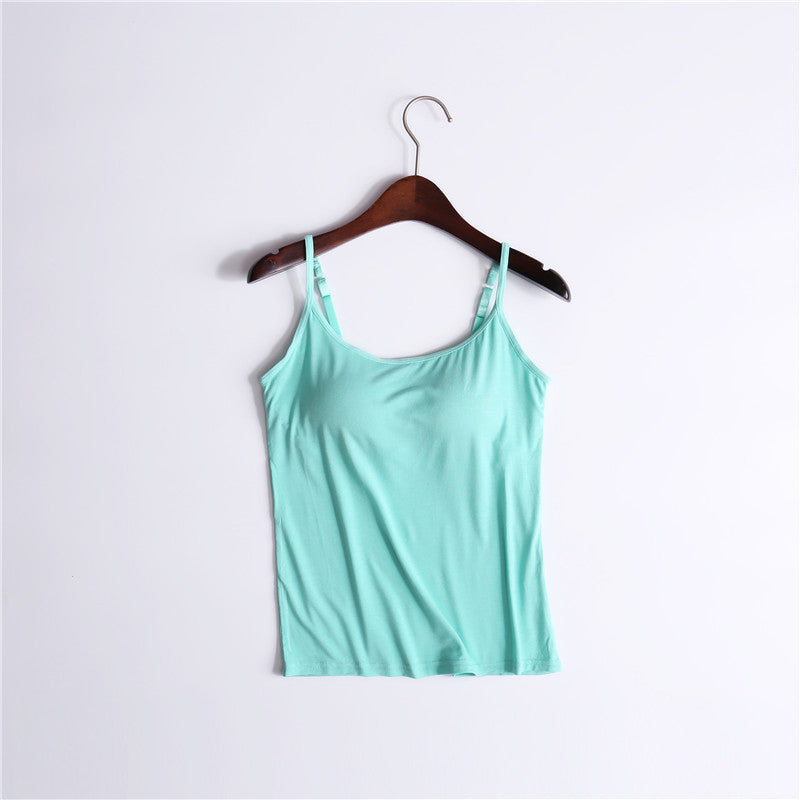 Women's Tank Top with Built In Shelf Bra
