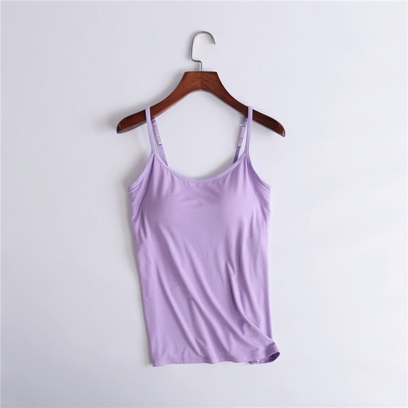 Women's Tank Top with Built In Shelf Bra