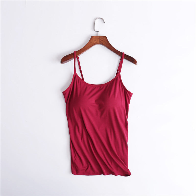 Women's Tank Top with Built In Shelf Bra