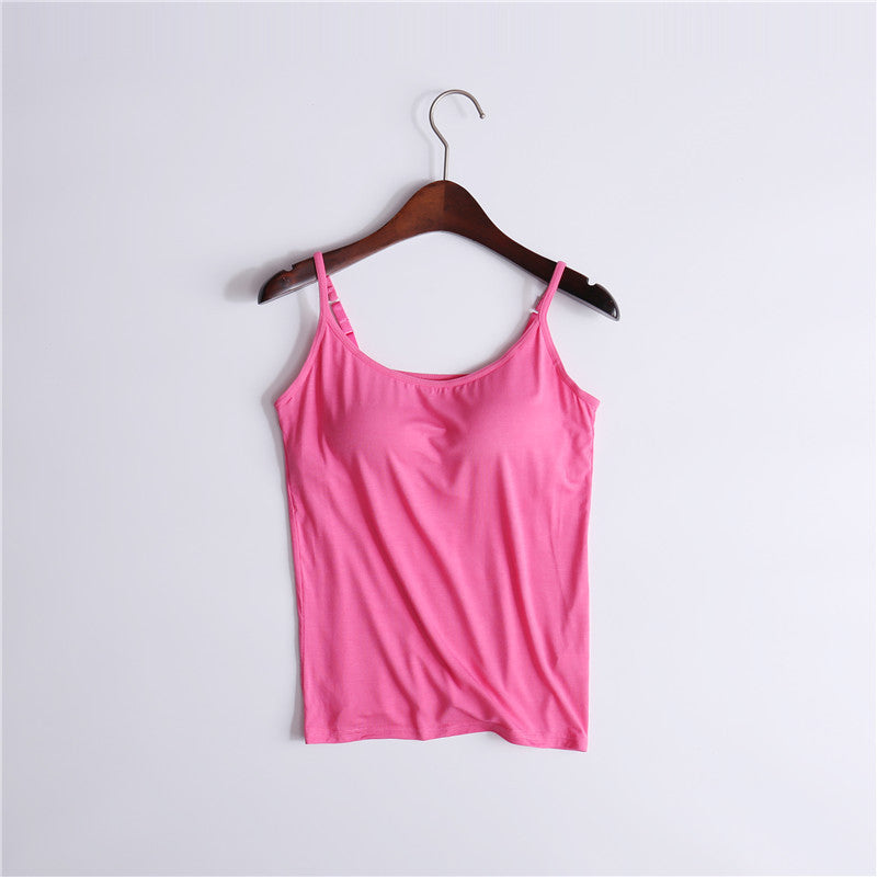 Women's Tank Top with Built In Shelf Bra