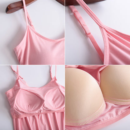 Women's Tank Top with Built In Shelf Bra
