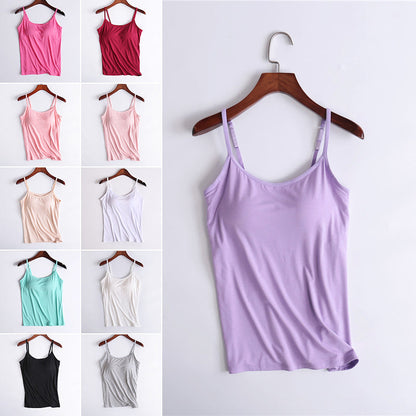 Women's Tank Top with Built In Shelf Bra