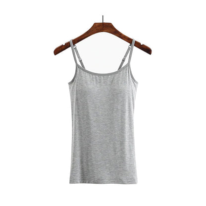 Women's Tank Top with Built In Shelf Bra