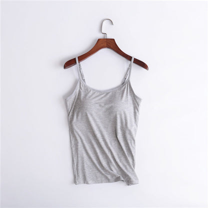 Women's Tank Top with Built In Shelf Bra