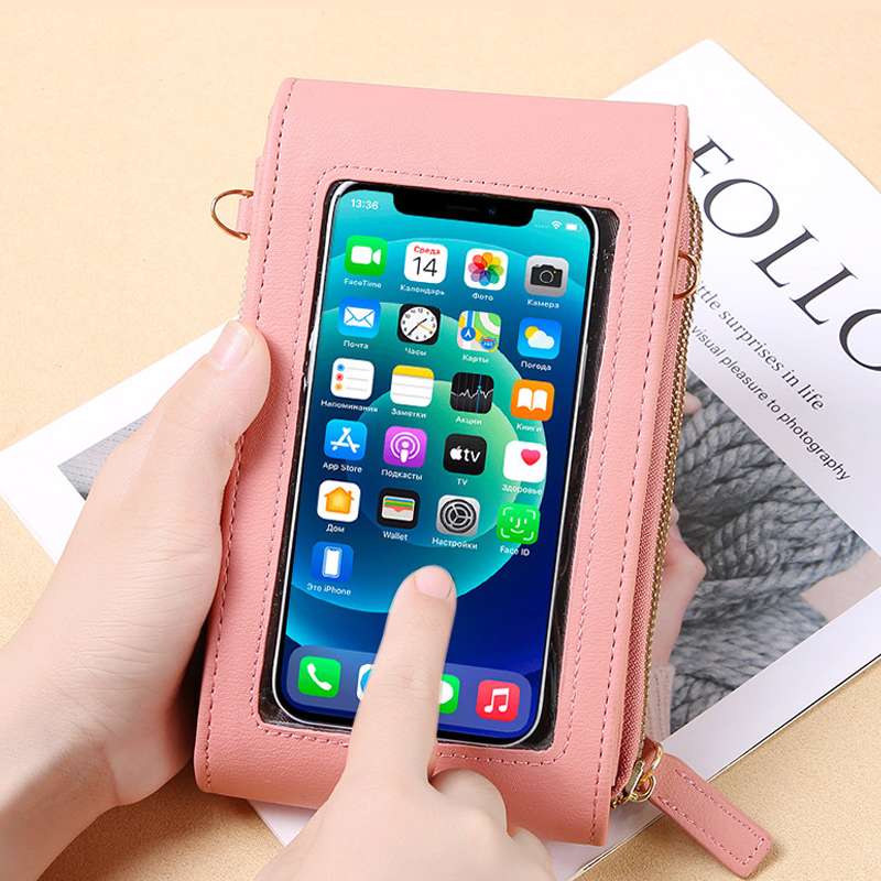 Women's Touch Screen Crossbody Phone Wallet Bag