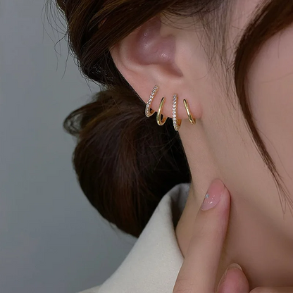 Women's Twisted Statement Earrings Hypoallergenic Lightweight Design
