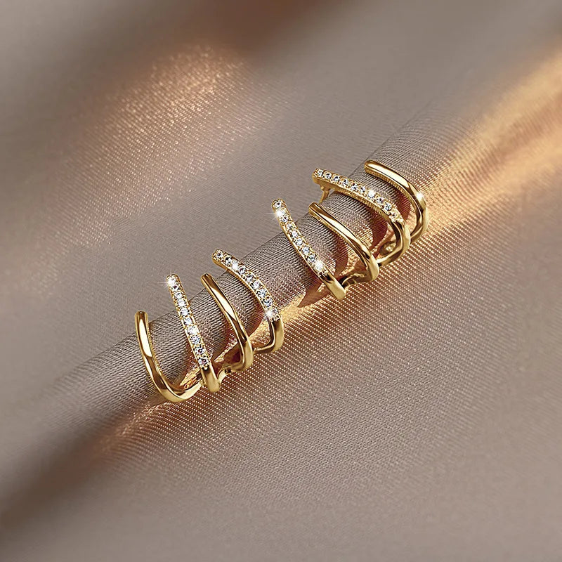 Women's Twisted Statement Earrings Hypoallergenic Lightweight Design
