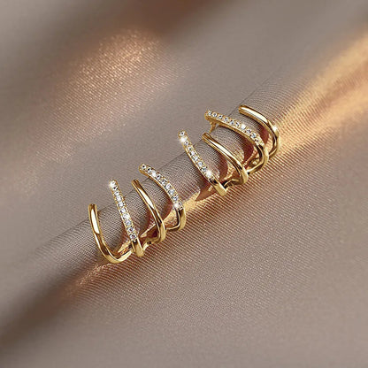 Women's Twisted Statement Earrings Hypoallergenic Lightweight Design