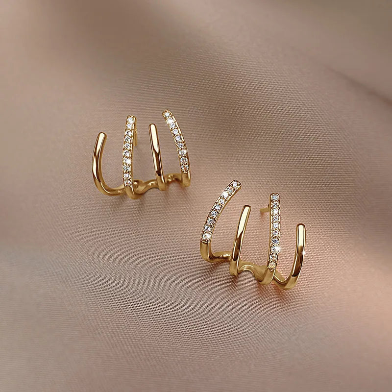 Women's Twisted Statement Earrings Hypoallergenic Lightweight Design
