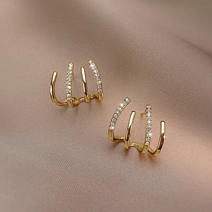 Women's Twisted Statement Earrings Hypoallergenic Lightweight Design