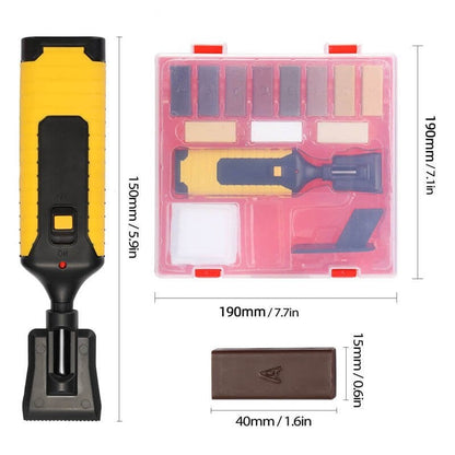 Wood Furniture Repair Kit with 11 Wax Blocks and Heat Pen