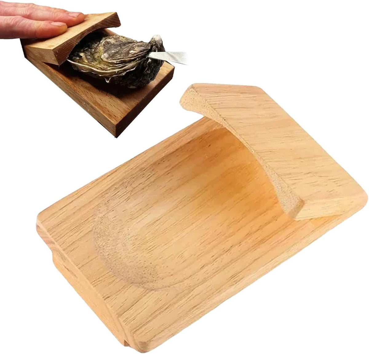 Wood Handle Oyster Shucking Clamp Tool